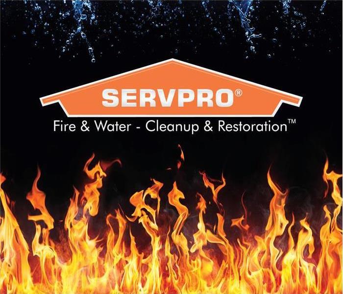 SERVPRO logo with fire below 